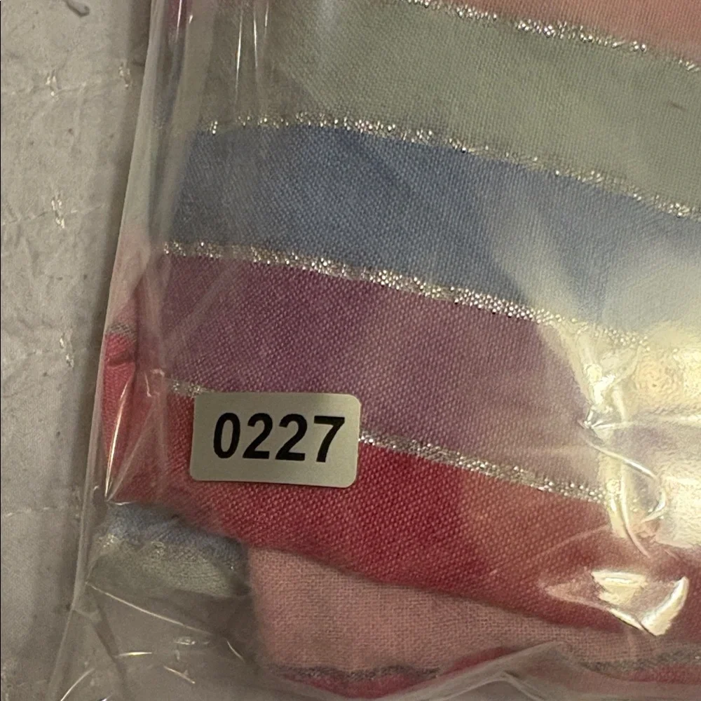 J. Crew Pink‎ and Blue Striped Blouse, Medium